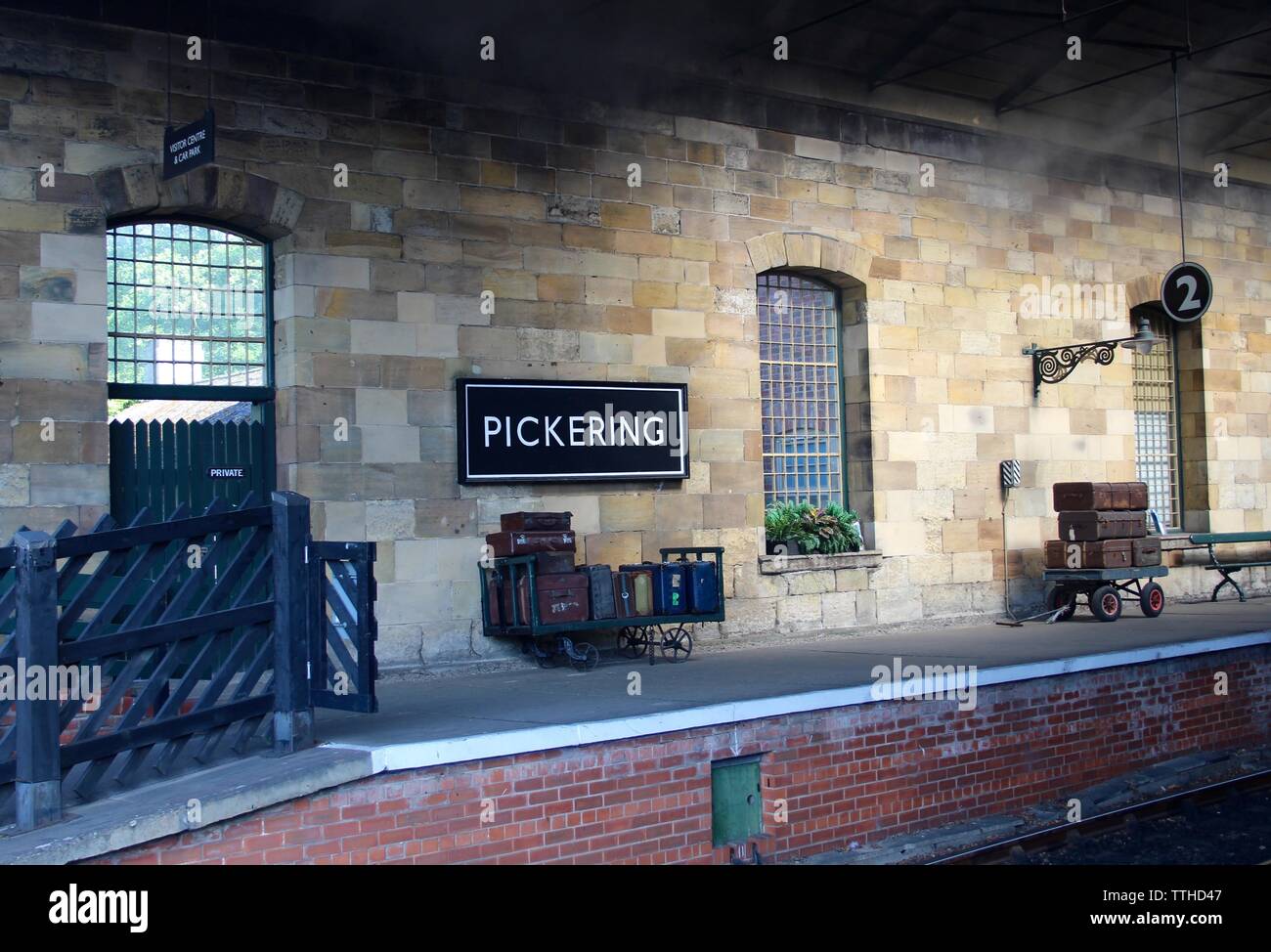 La Station de Train à vapeur de Pickering Ryedale North Yorkshire UK Banque D'Images