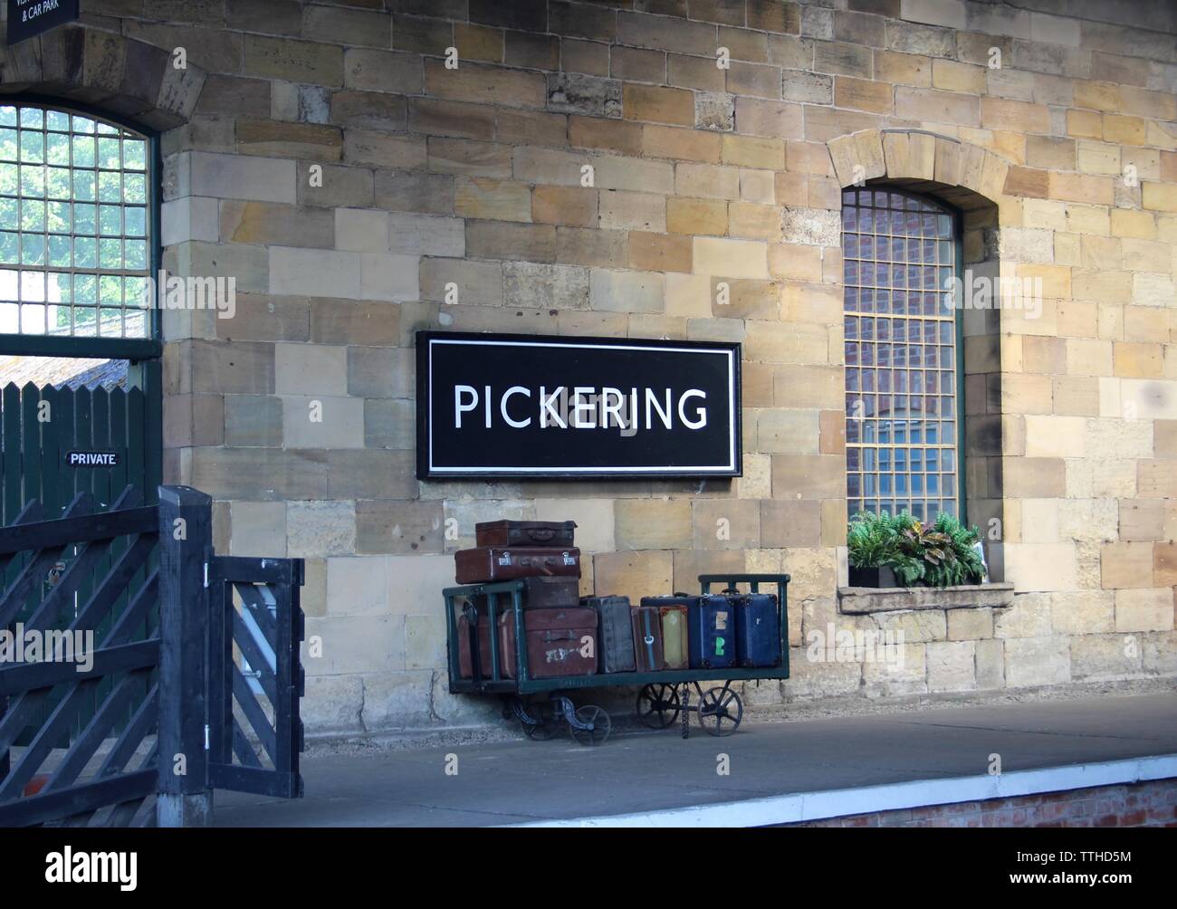 La Station de Train à vapeur de Pickering Ryedale North Yorkshire UK Banque D'Images