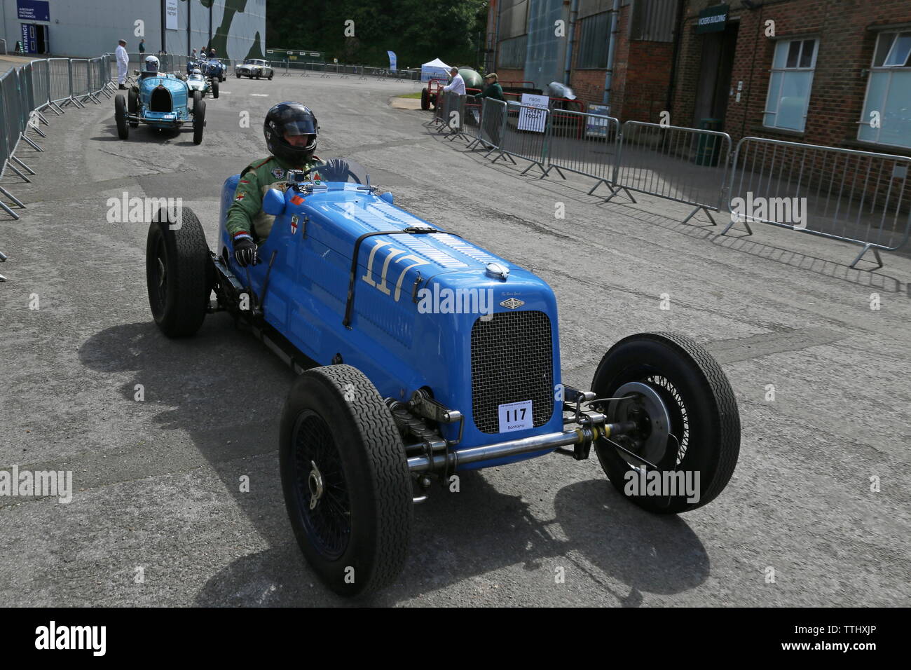 Fraser Nash monoplace (1934), Double Twelve Motorsport Festival 2019, Brooklands Museum, Weybridge, Surrey, Angleterre, Grande-Bretagne, Royaume-Uni, Europe Banque D'Images