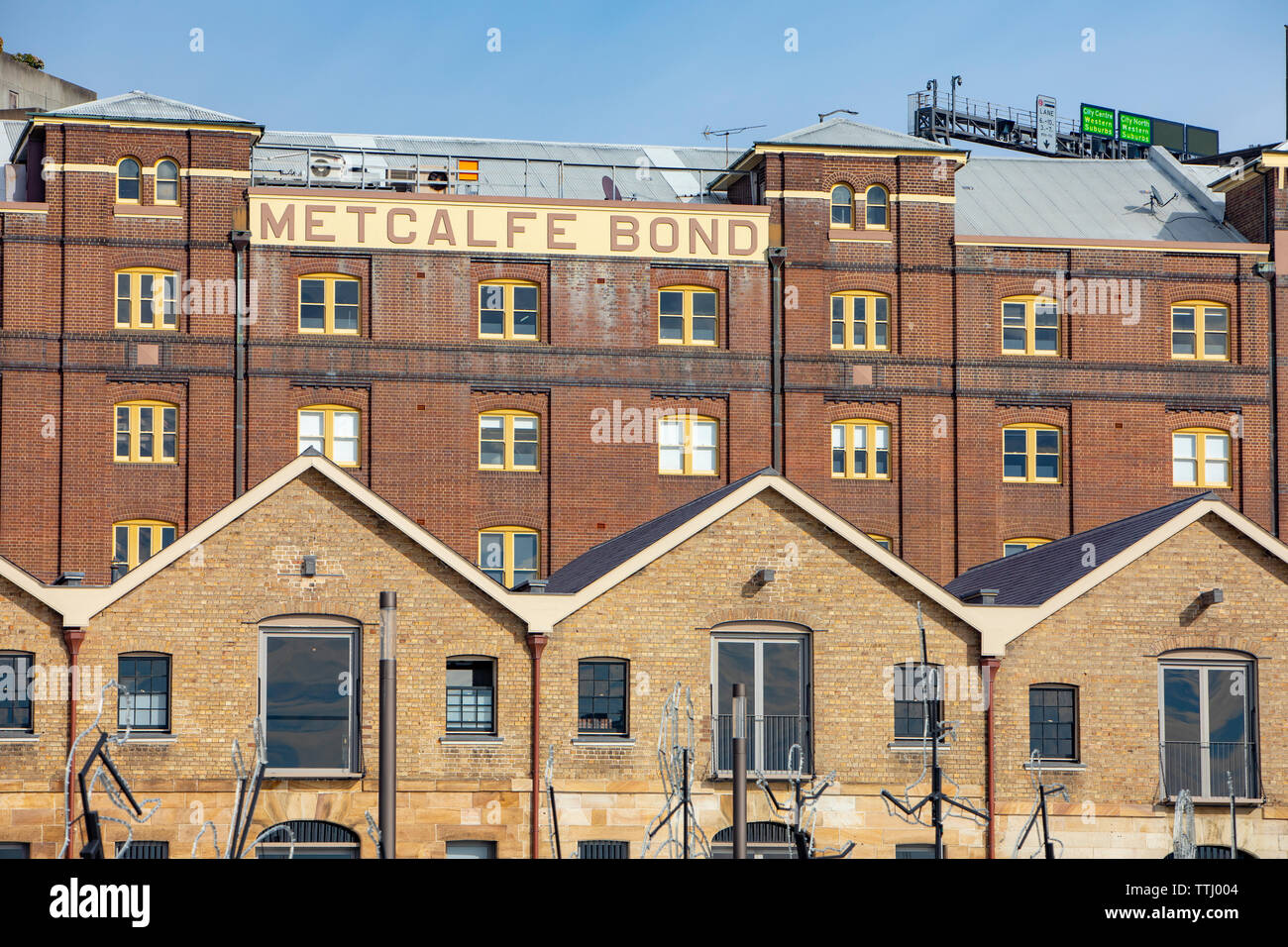 L'entreposage d'obligations Metcalfe dans le quartier historique des Rocks à Sydney centre ville, New South Wales, Australie Banque D'Images