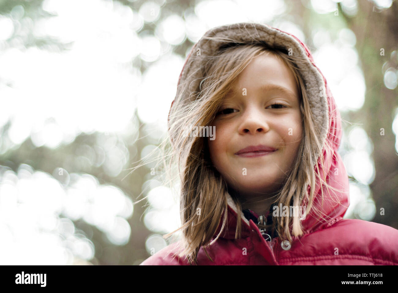 Portrait of smiling girl Banque D'Images