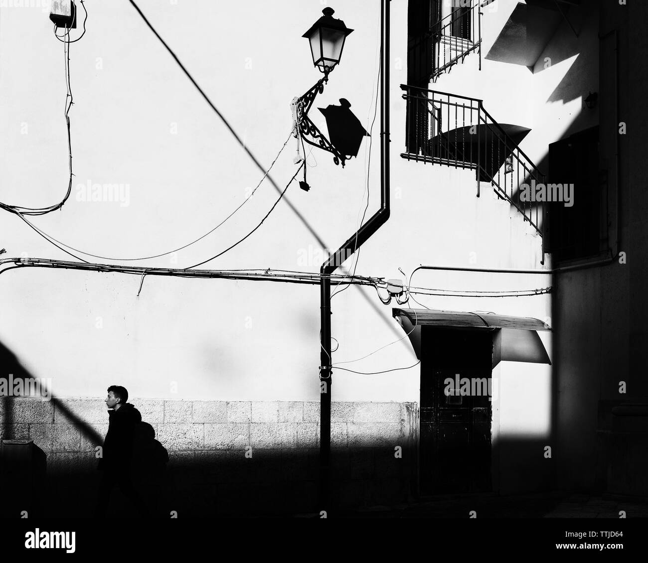 Balade dans la vieille ville de Bari, Pouilles, Italie. La photographie de rue . Banque D'Images