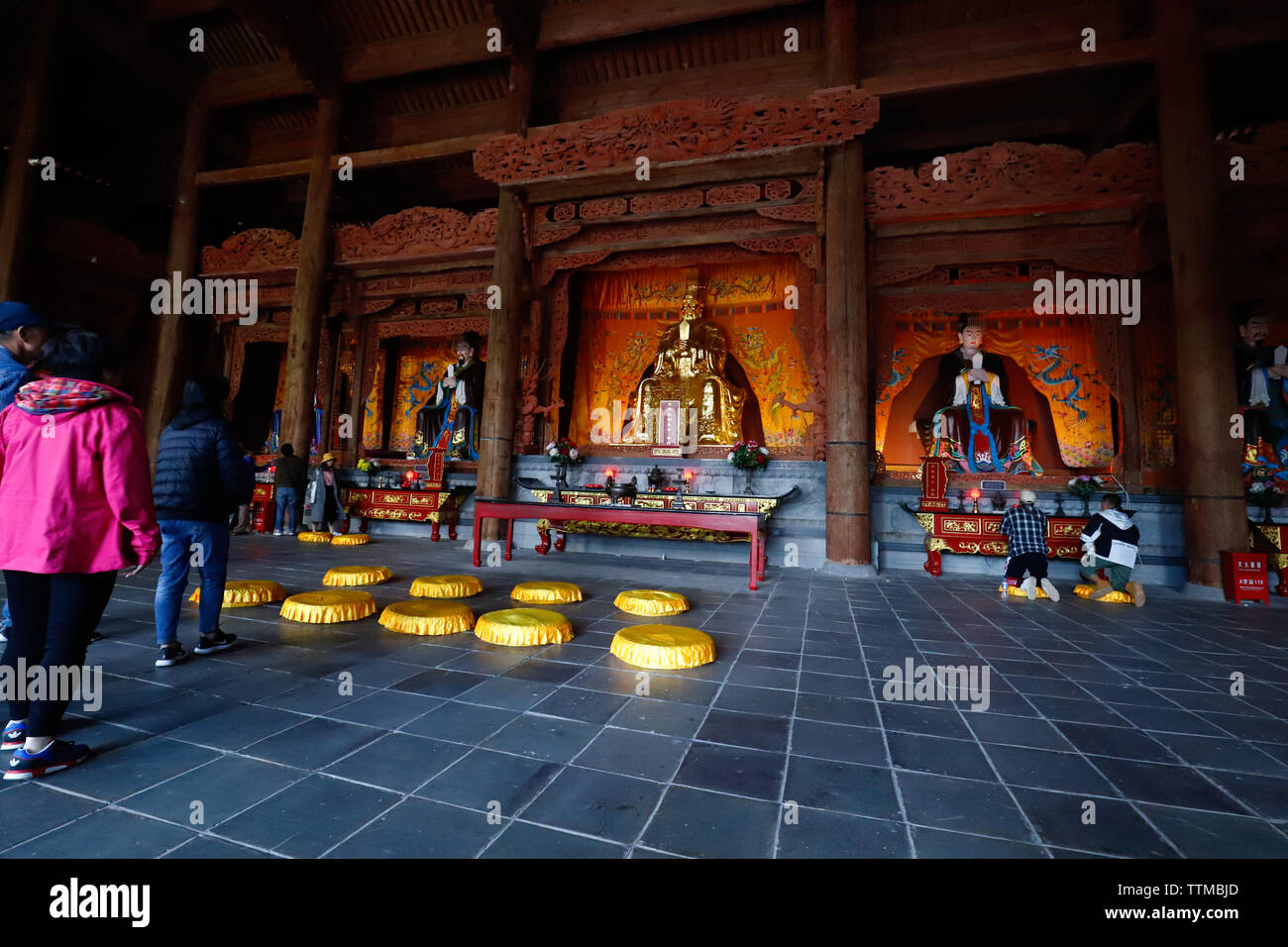 Temple de Confucius de Dali dans l'ancienne ville de Dali, vieille ville de Dali, Yunnan, Chine. Dali, Yunnan, Chine - novembre,2018. Banque D'Images