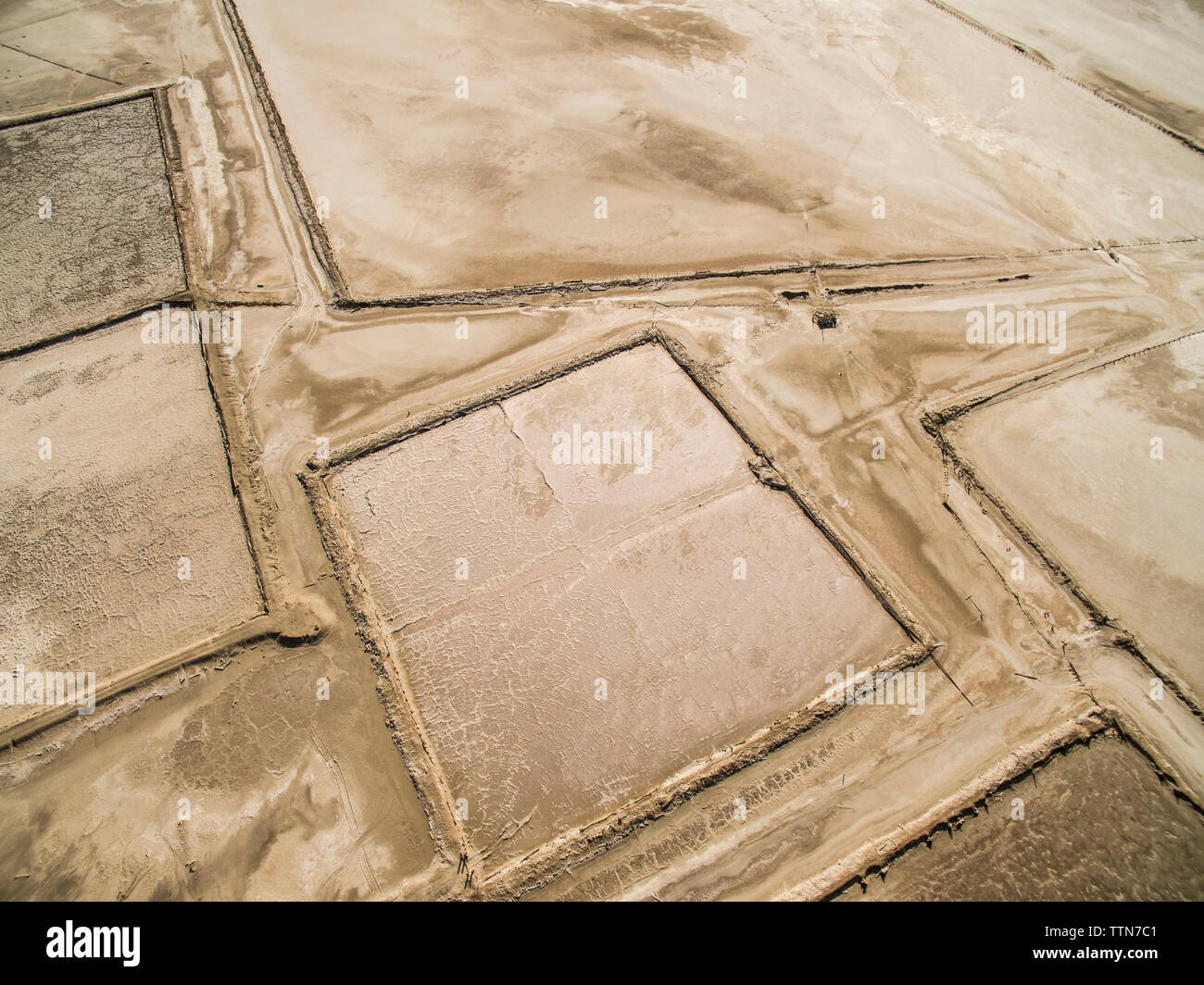High angle vue panoramique de paysage spectaculaire à l'Owens Valley Banque D'Images