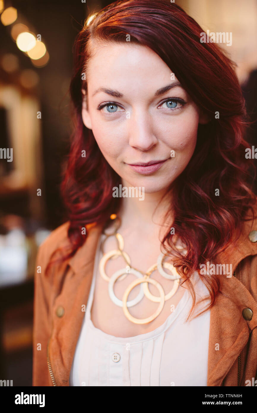 Portrait of owner standing in store Banque D'Images