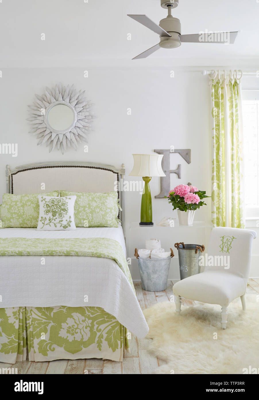 L'intérieur de chambres dans chalet de luxe Banque D'Images