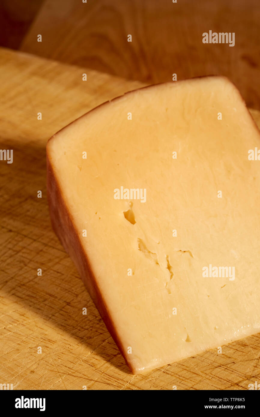 Quartiers de l'artisan, fromage de chèvre dur de Dove chanson laiterie dans comté de Berks, en Pennsylvanie, USA Banque D'Images