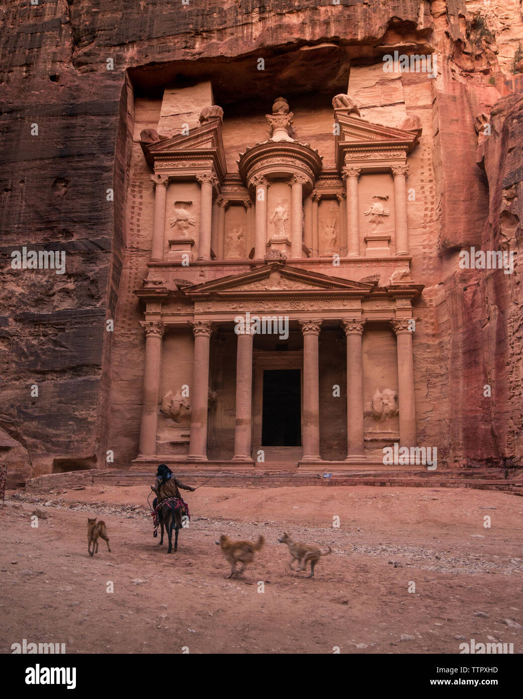 Petra local sur l Banque D'Images