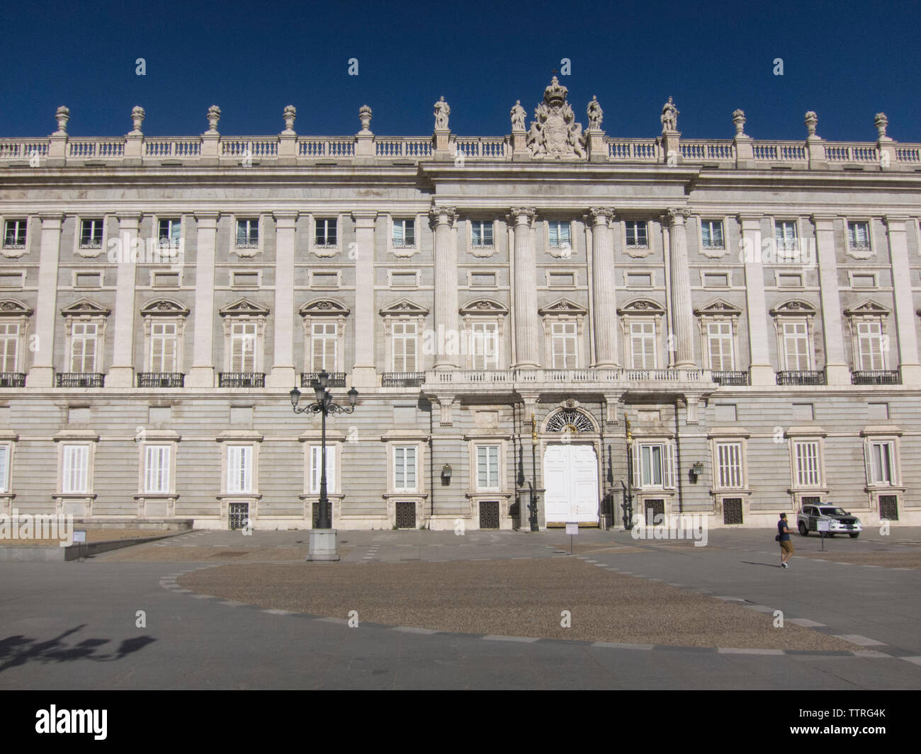 Palais Royal de Madrid, Espagne. Il comprend des peintures d'artistes tels que Caravage, Juan de Flandes, Francisco de Goya, et Velázquez. Banque D'Images