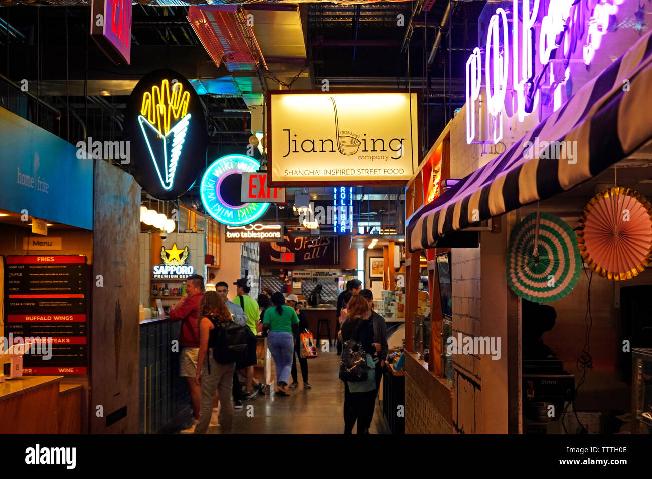DeKalb market hall Brooklyn NYC Banque D'Images
