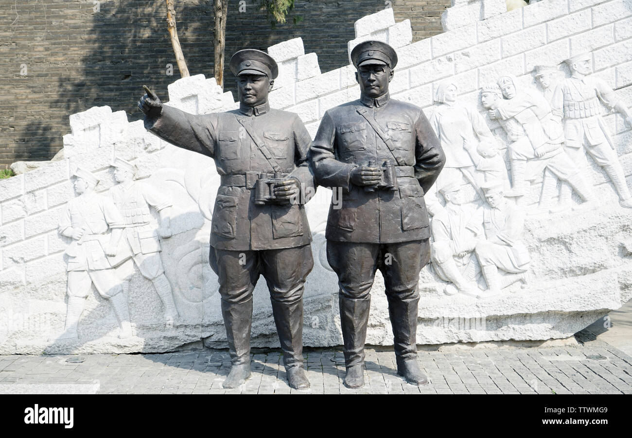 Paysages de la Grande Pagode de l'Oie Sauvage à Xi'an Banque D'Images