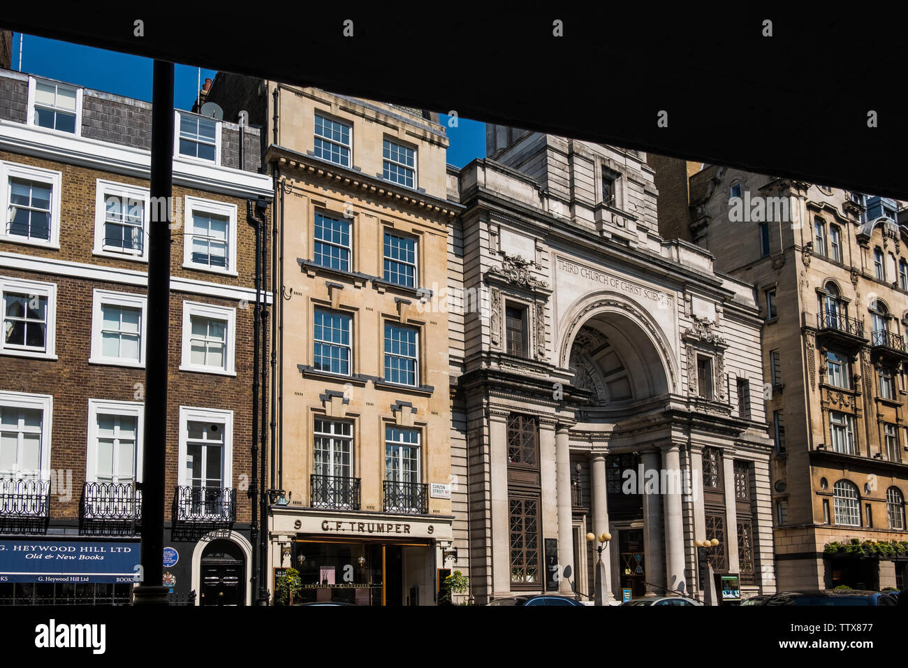 Bâtiments Curzon Street, Mayfair, Londres, Angleterre, Royaume-Uni Banque D'Images