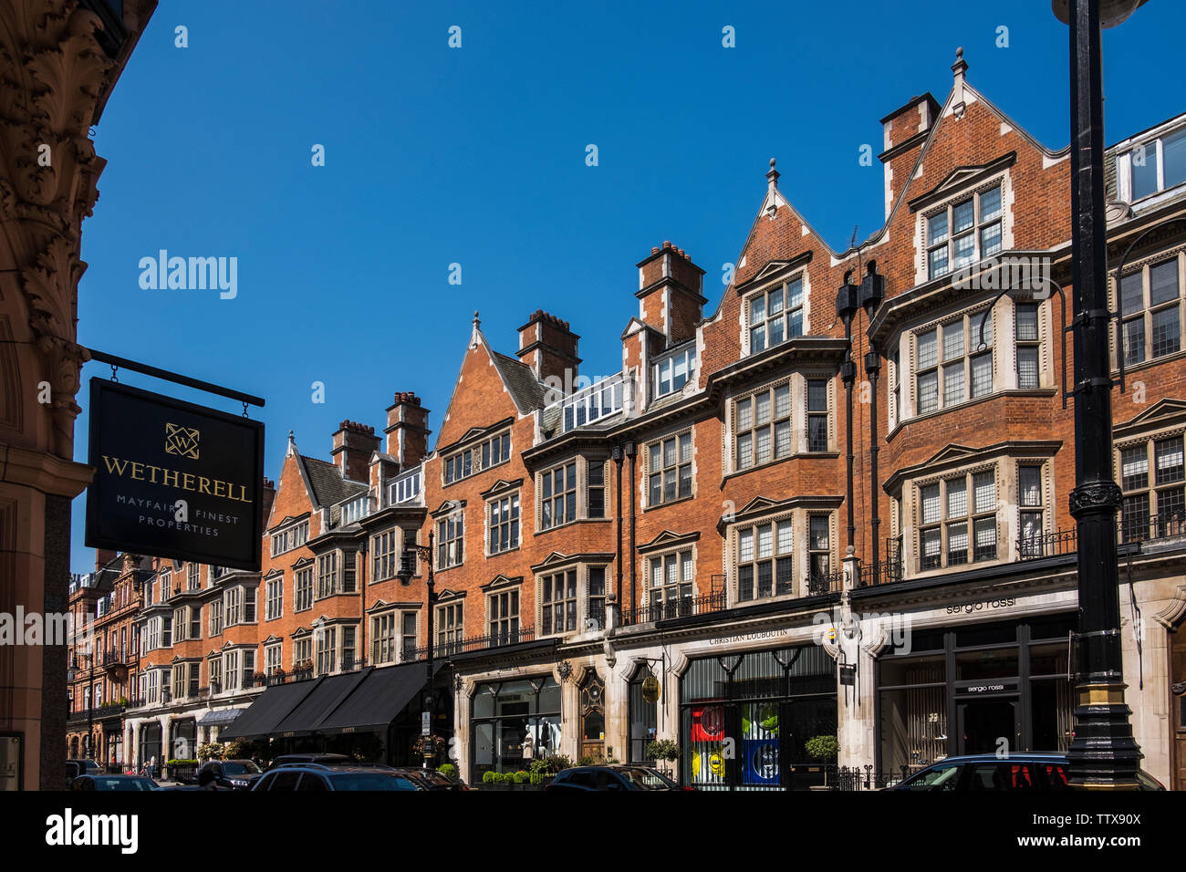 Mount Street, Mayfair, Londres, Angleterre, Royaume-Uni Banque D'Images