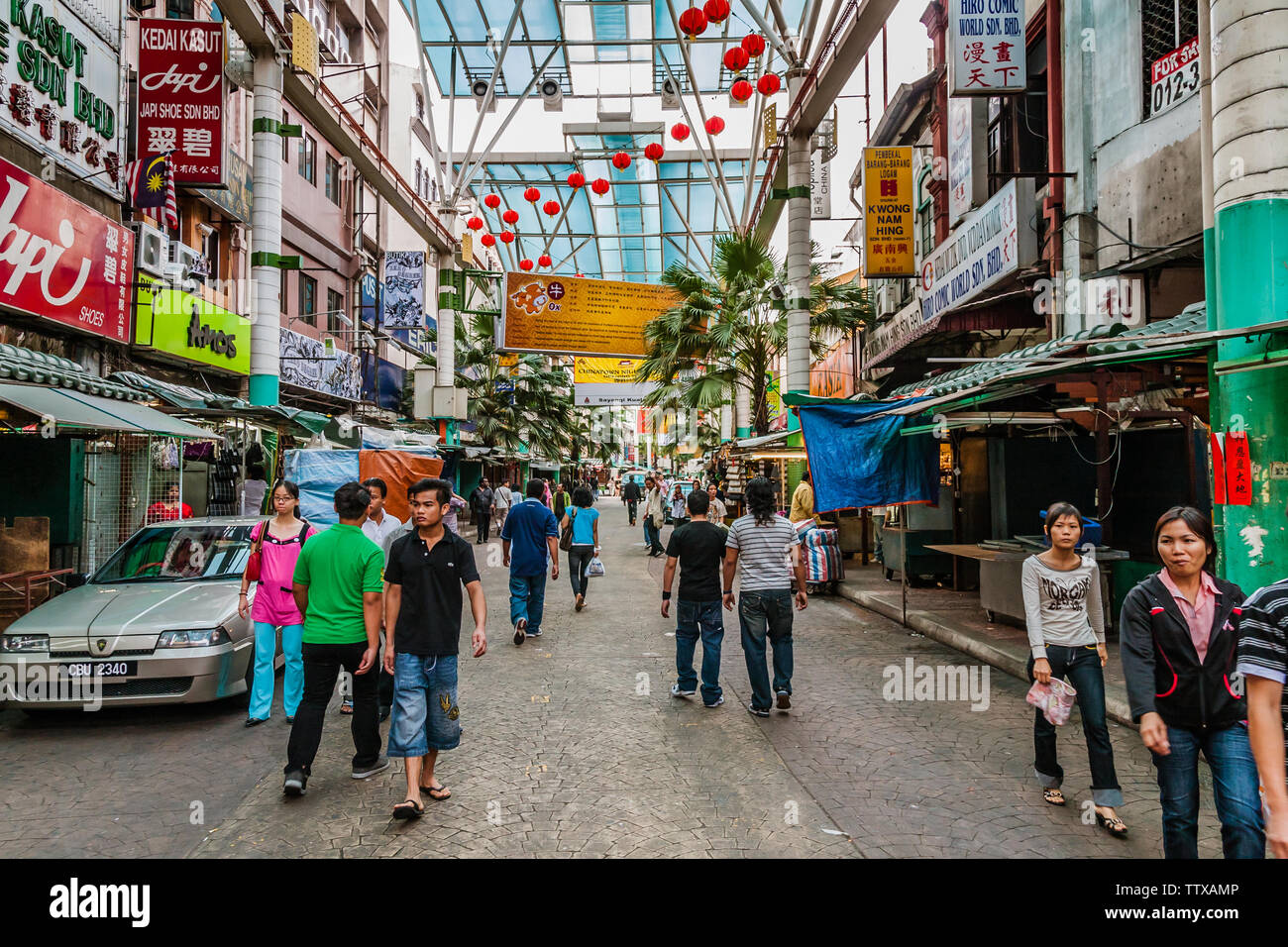 The Petaling Street Market, Kuala Lumpur, Malaisie Banque D'Images