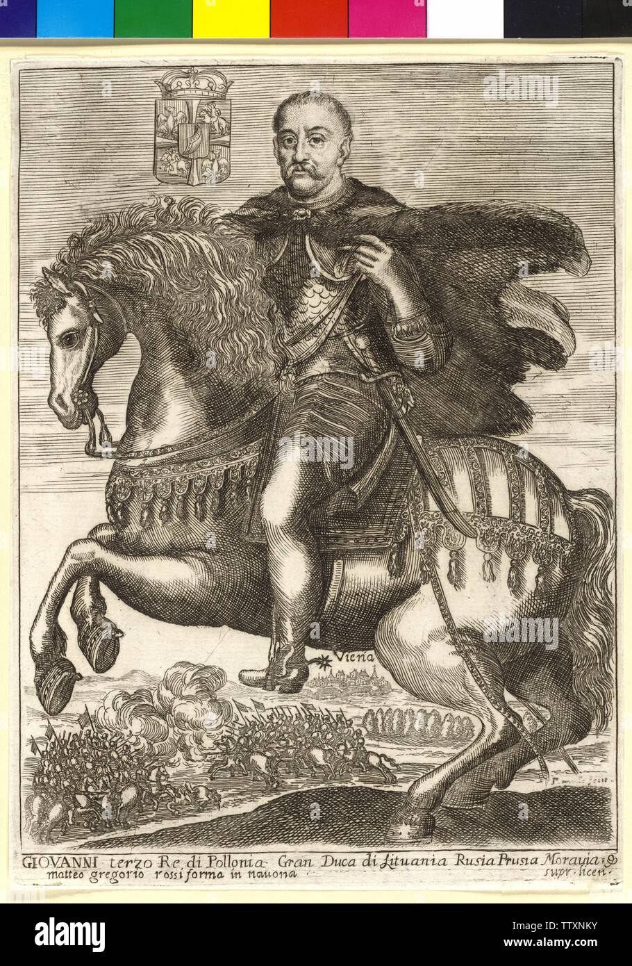Jean III Sobieski, roi de Pologne, Additional-Rights Clearance-Info-Not-Available- Banque D'Images