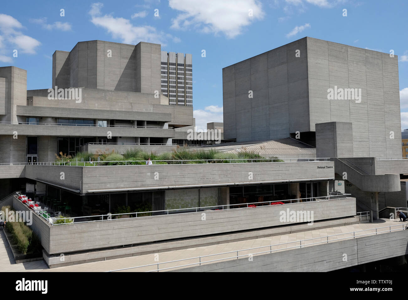 Une vue générale du Théâtre National de Londres, Royaume-Uni Banque D'Images