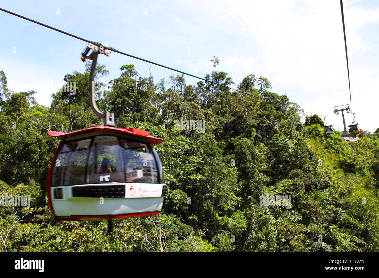 Téléphérique, Genting Highlands, Malaisie Banque D'Images