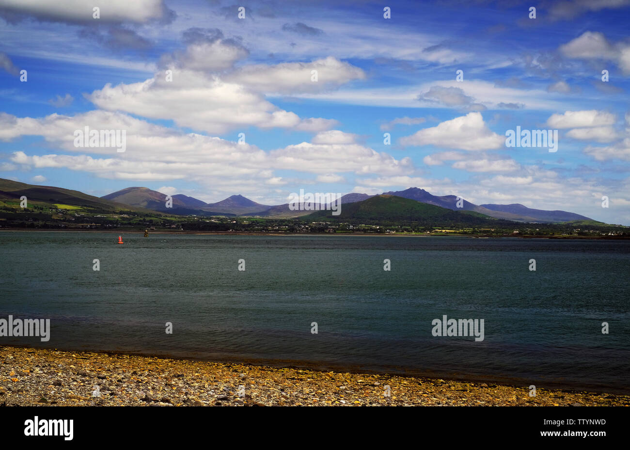 Carlingford Loch Et Mourne Mountains Frontière Irlande Du Nord Banque D'Images