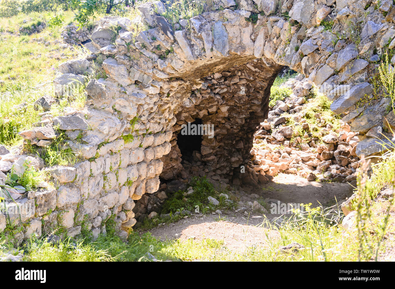 Ruines de Teos ville ancienne. Sigacik, Seferihisar, Izmir, Turquie Banque D'Images