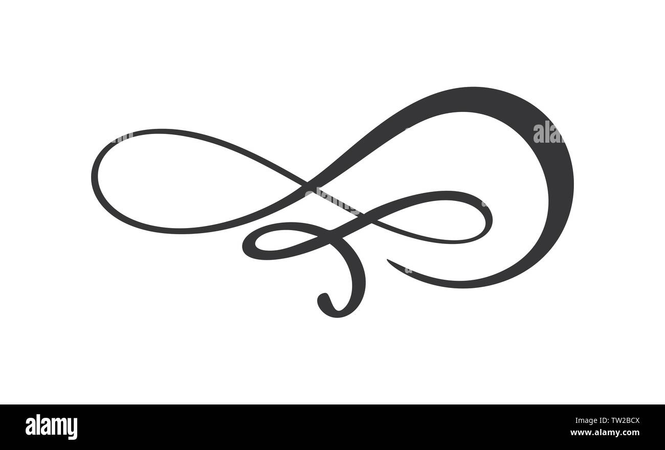 S'épanouir, calligraphiques swirl Vintage vector design ornement du diviseur. L'illustration de livre, carte de vœux, d'invitation de mariage, Saint Valentin Illustration de Vecteur