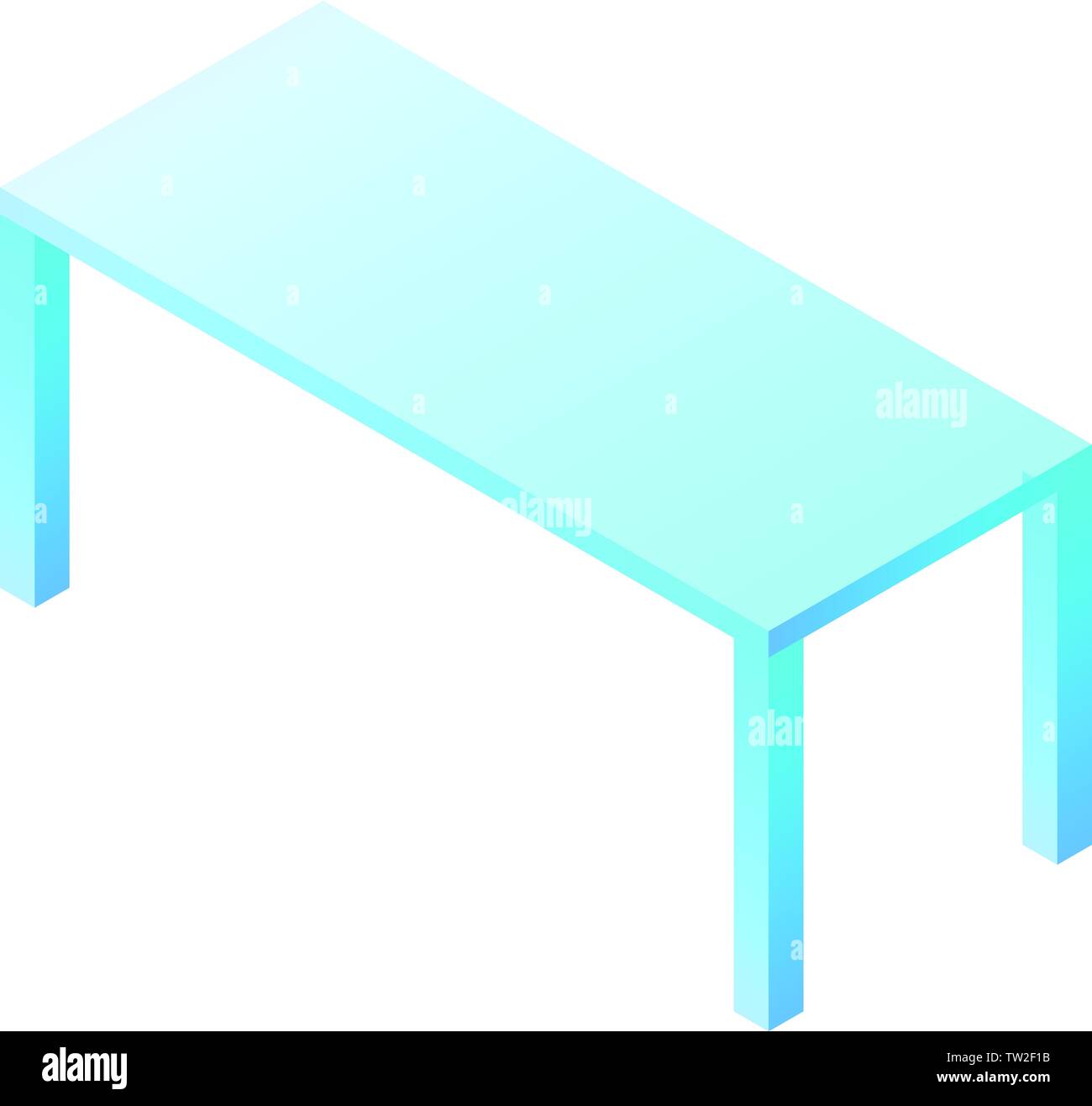 L'icône de Table, style isométrique Illustration de Vecteur L'icône de Table, style isométrique Illustration de Vecteur