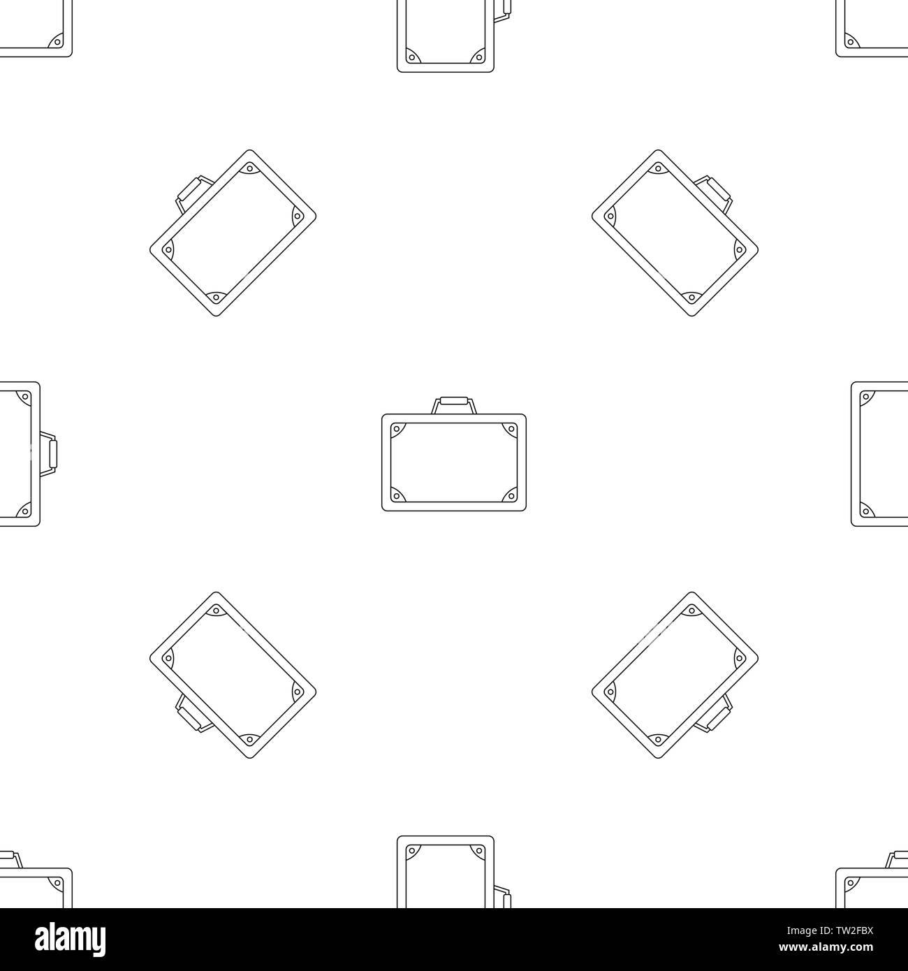 Valise de voyage transparente motif géométrique de répétition pour tout vecteur web design Illustration de Vecteur