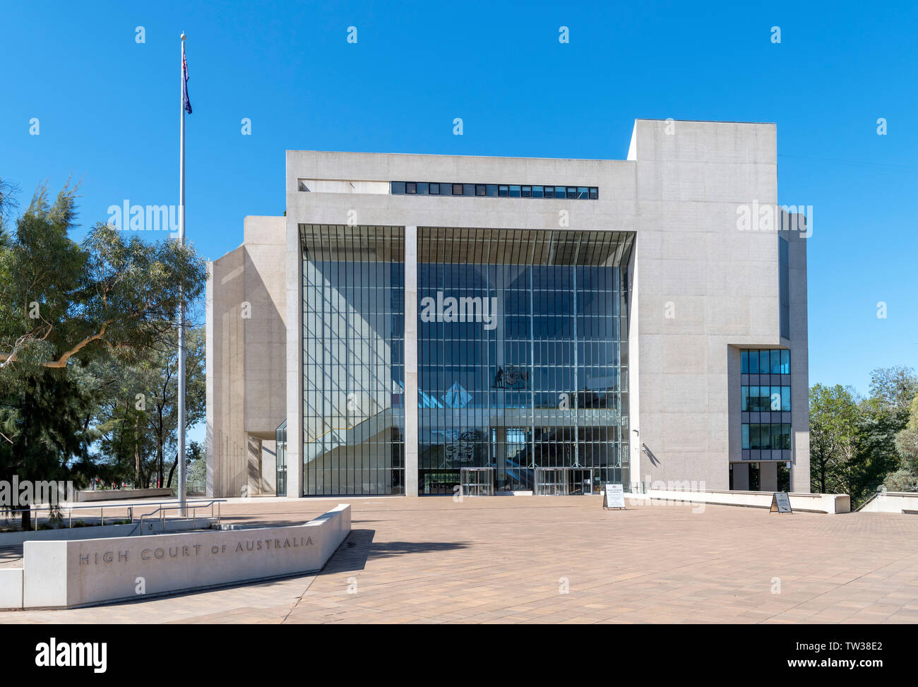 La Haute Cour d'Australie, Triangle parlementaire, Canberra, Territoire de la capitale australienne, Australie Banque D'Images