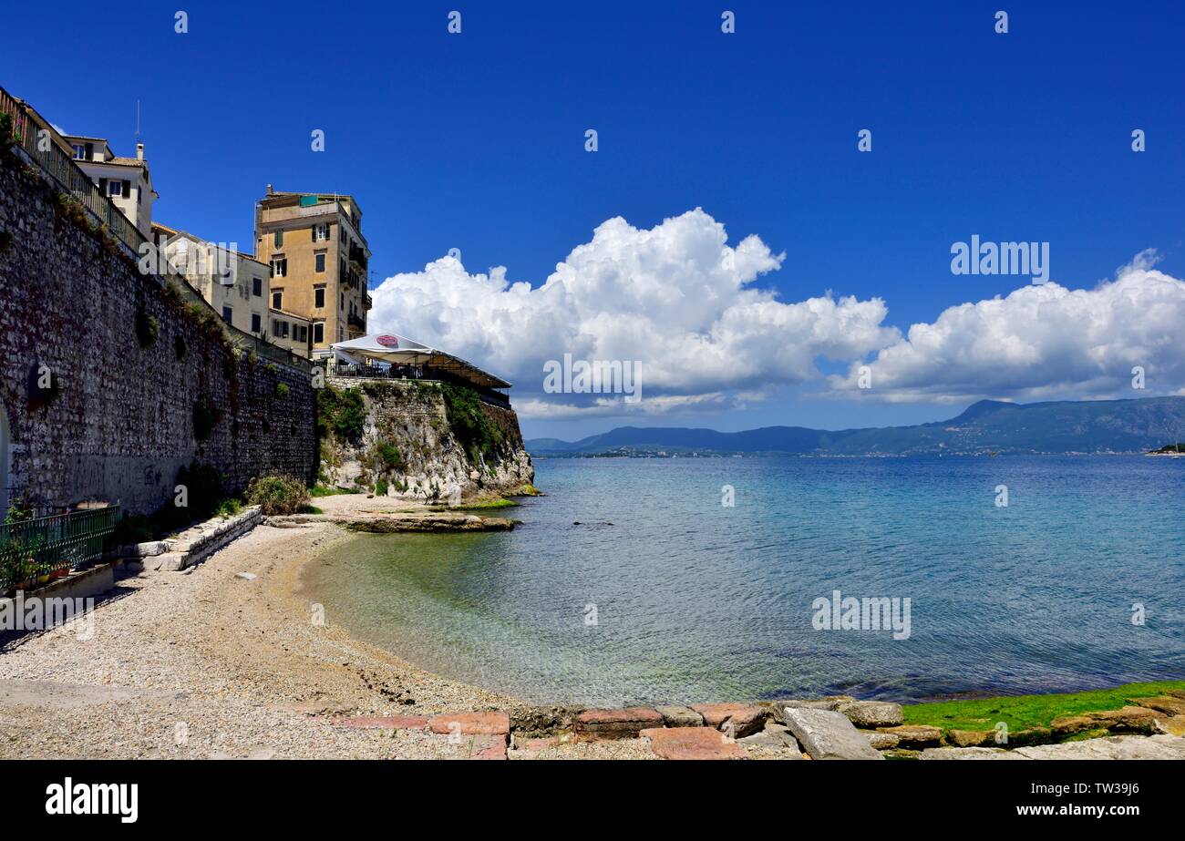 Vieille ville de Corfou Corfou,paysage,littoral Kerkyra,grèce,îles Ioniennes, Banque D'Images