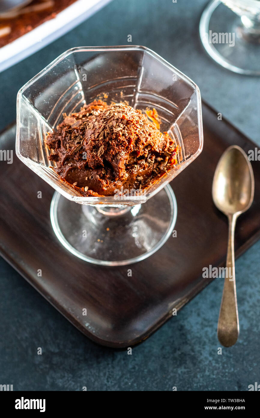 Mousse au chocolat Banque D'Images