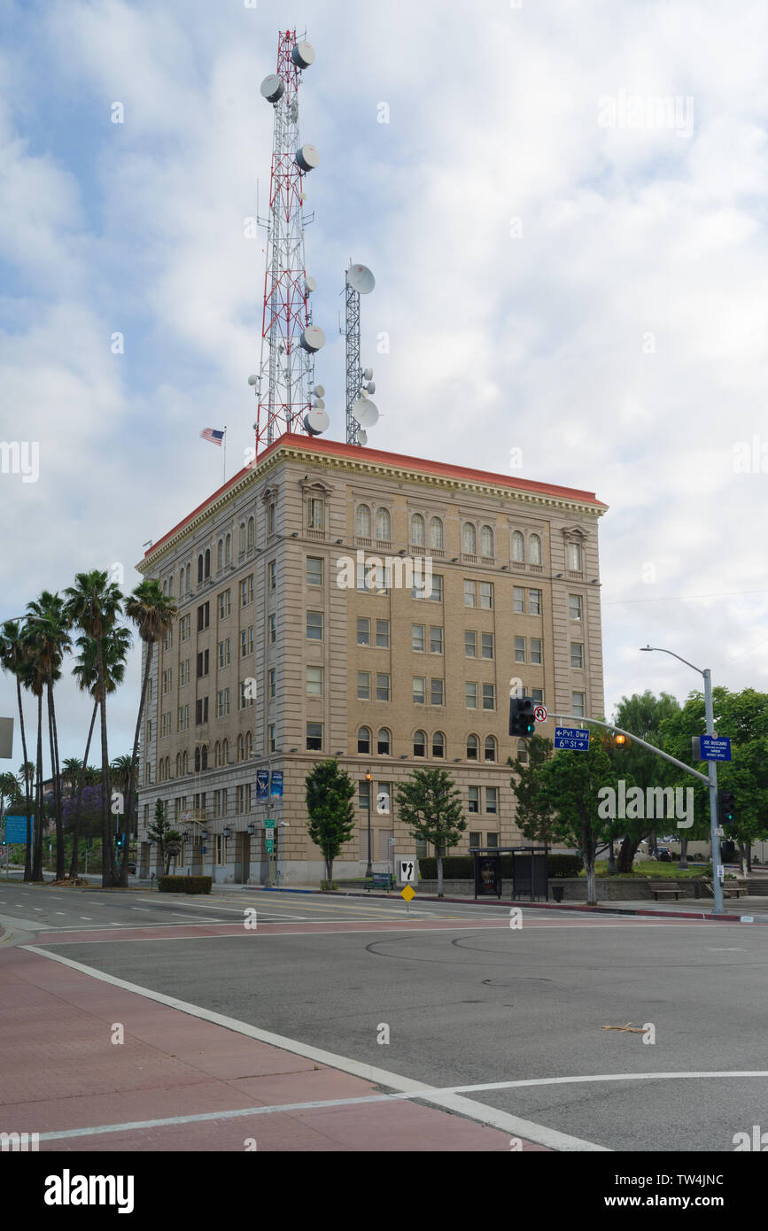 Image montrant l'édifice de l'hôtel de ville de San Pedro. Banque D'Images