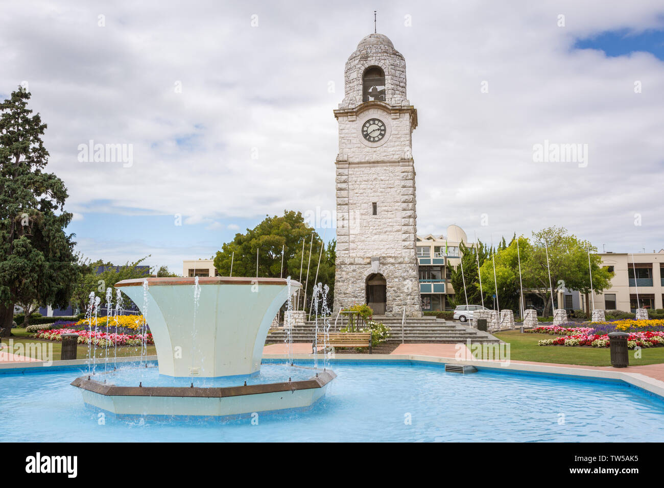 La guerre meorial, Place Seymour, Blenheim, île du Sud, Nouvelle-Zélande Banque D'Images