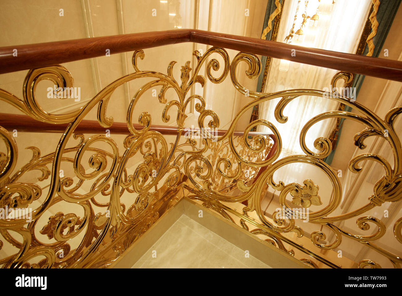 Escalier en métal Banque D'Images