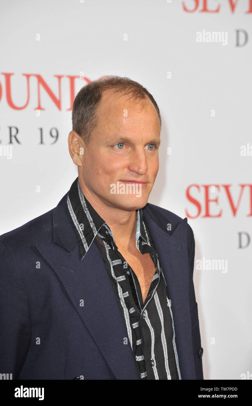 LOS ANGELES, CA. 16 décembre 2008 : Woody Harrelson au Los Angeles première de son nouveau film sept livres au Mann Village Theatre, Westwood. © 2008 Paul Smith / Featureflash Banque D'Images