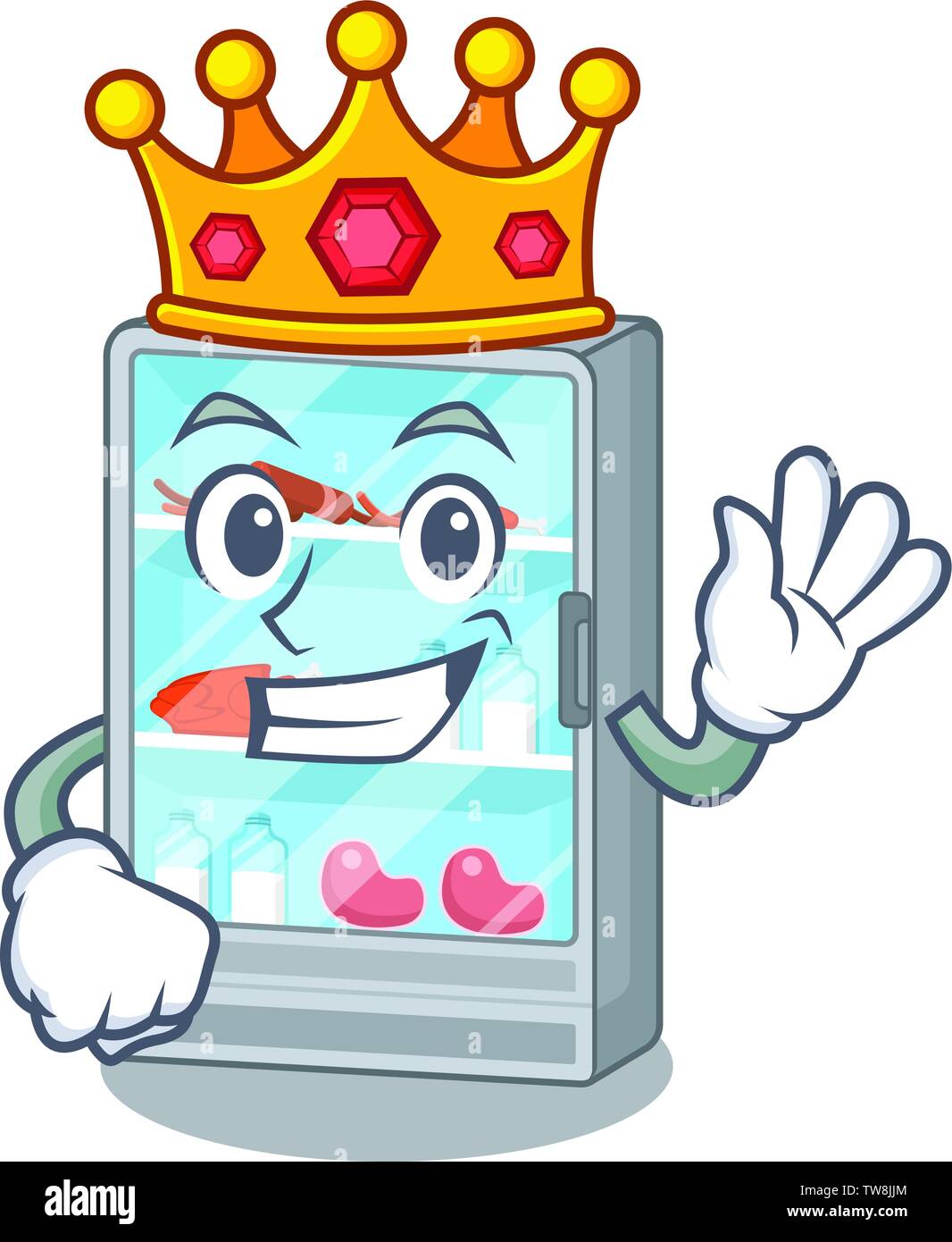 King jouet en forme de réfrigérateur de cartoon Image Vectorielle Stock -  Alamy