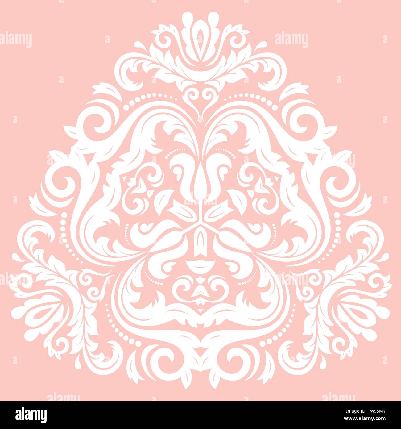 Vecteur élégant ornement triangulaire dans un style classique Illustration de Vecteur