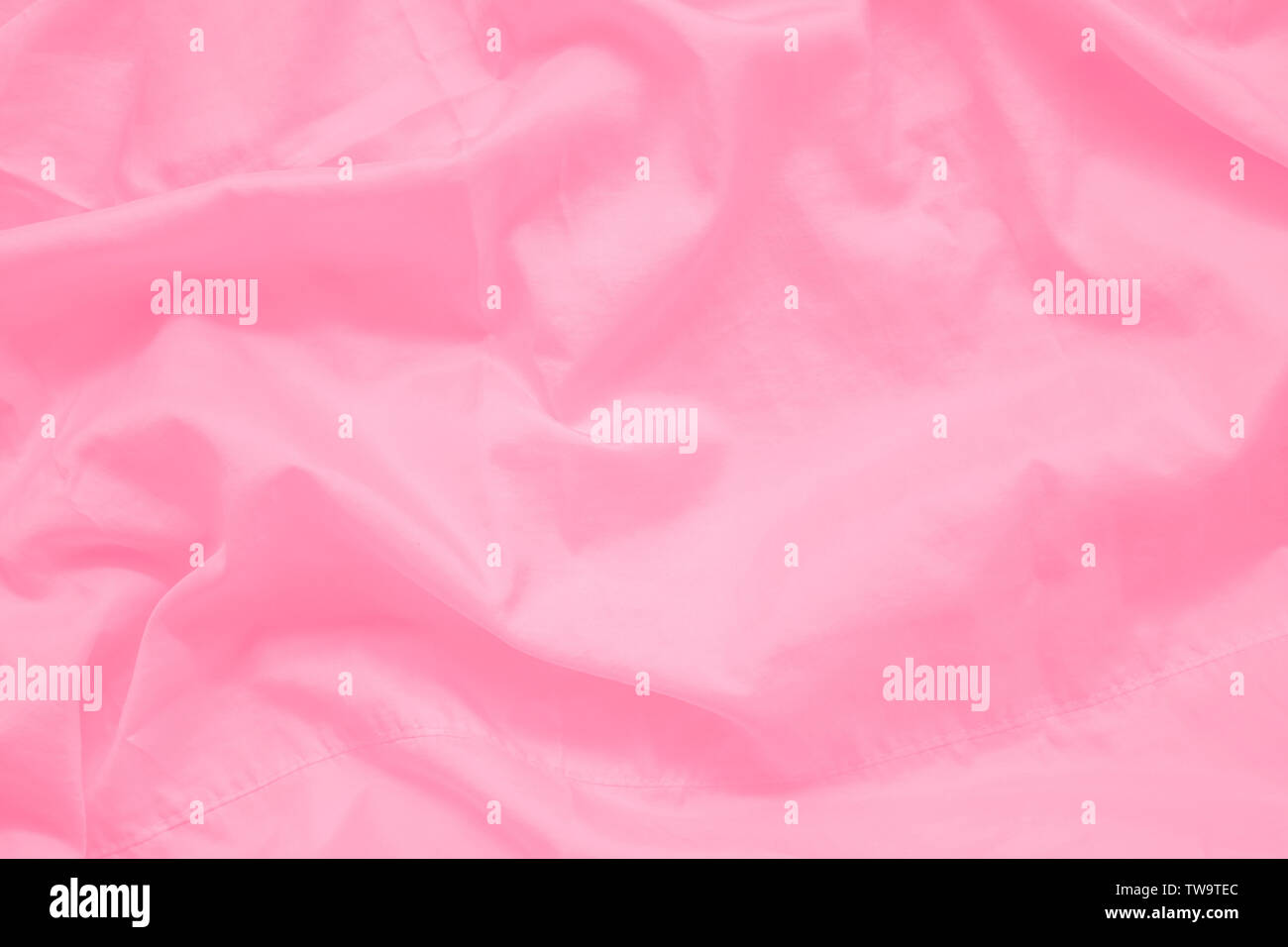Abstract froissé couleur rose doux chiffon de tissu texture avec couture en tissu à partir de fils pour le fond Banque D'Images