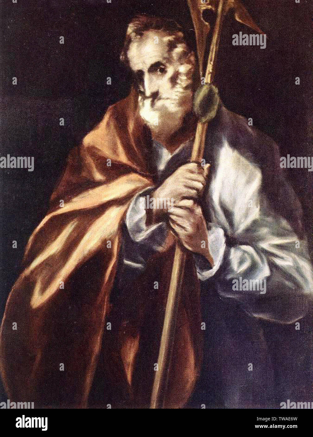 Doménikos Theotokópoulos a.k.a El Greco - Apôtre saint Jude Thaddée C 1612 Banque D'Images Doménikos Theotokópoulos a.k.a El Greco - Apôtre saint Jude Thaddée C 1612 Banque D'Images