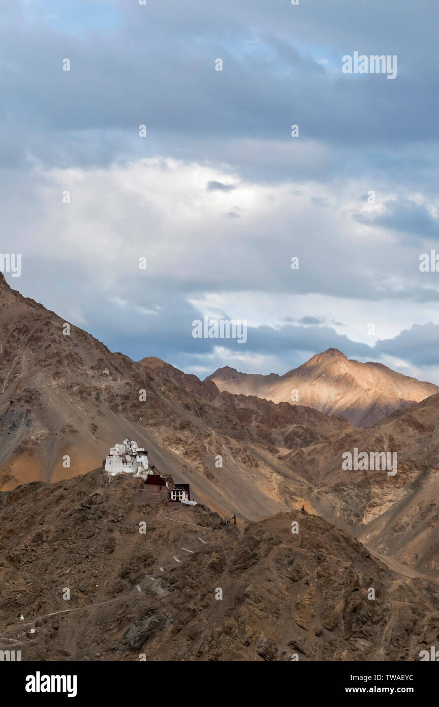 Monastère Namgyal Tsemo, Leh, Jammu-et-Cachemire, en Inde. Banque D'Images