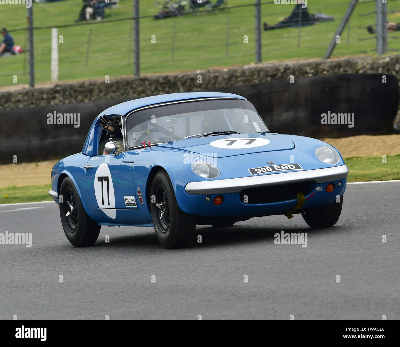 Robin Ellis, Lotus Elan 26R, Messieurs les pilotes, les voitures GT pré-66, Masters Festival Historique, Brands Hatch, mai 2019. Brands Hatch, voitures classiques, classic Banque D'Images