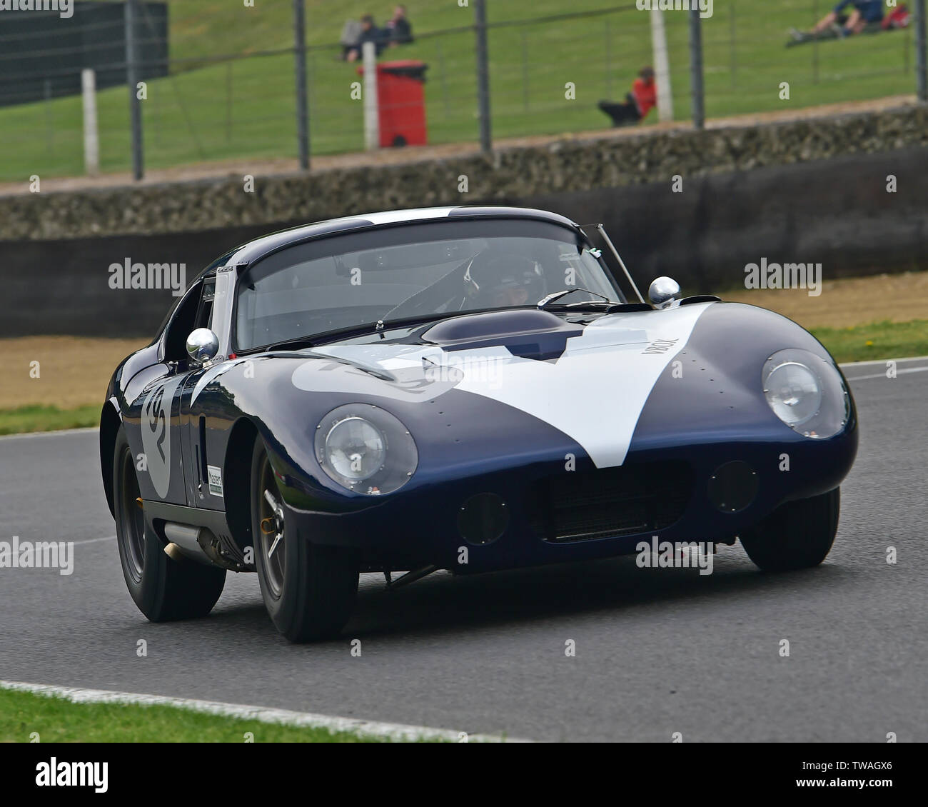 Julian Thomas, Calum Lockie, Shelby Daytona Cobra, Messieurs pilotes, Pre-66 GT Cars, Masters Historic Festival, Brands Hatch, mai 2019. Marques Hatch, Banque D'Images