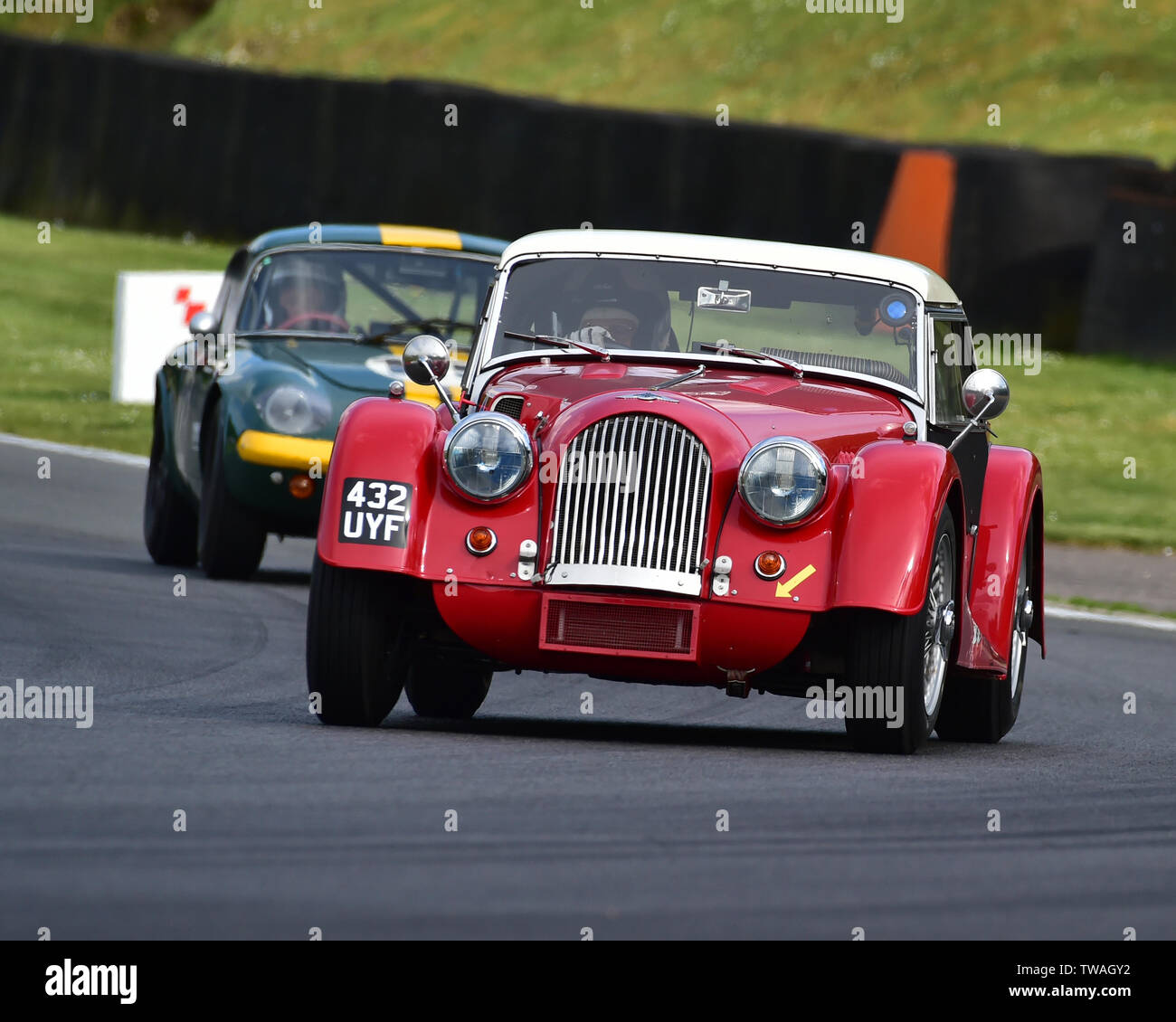 Orebi-Gann Simon, Michael Bell, Morgan Plus 4 Supersport, Messieurs les pilotes, les voitures GT pré-66, Masters Festival Historique, Brands Hatch, mai 2019. Bra Banque D'Images