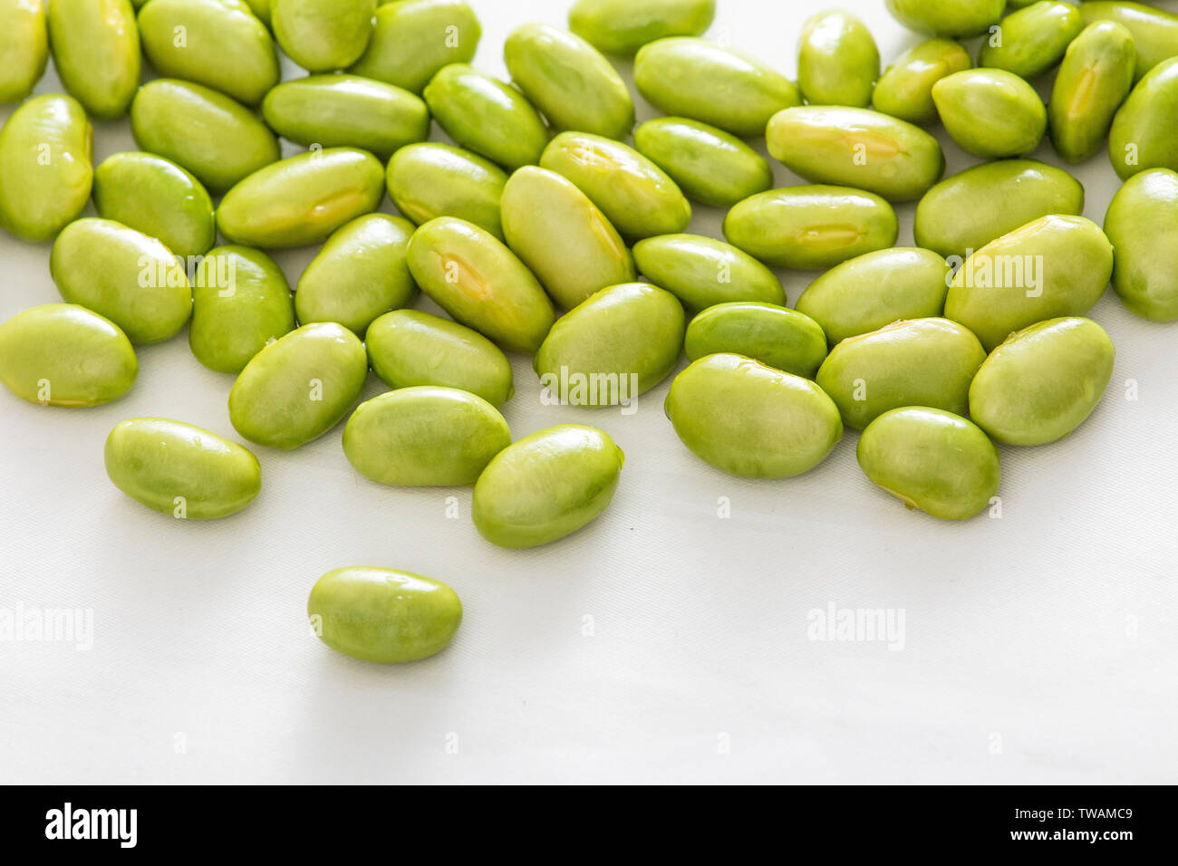 Edamame soja frais Banque D'Images