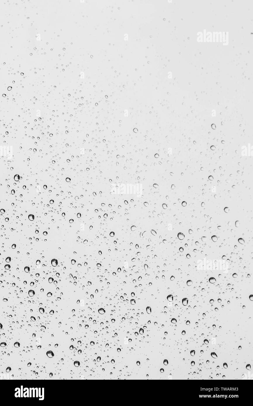 Arrière-plan de gouttes d'eau sur le verre Banque D'Images