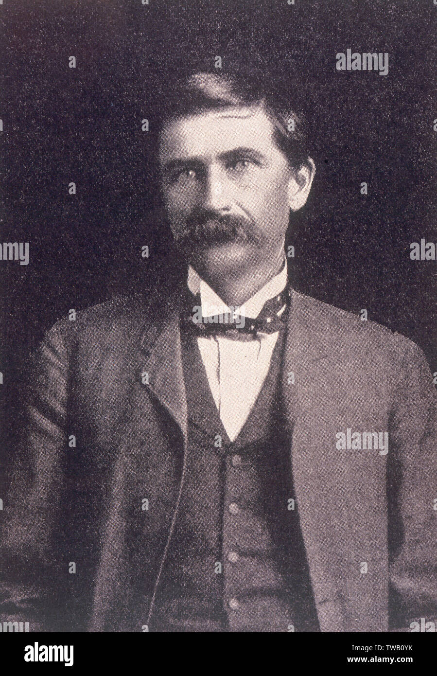 Patrick (Pat) Floyd Garrett (1850-1908), American lawman, Sheriff, barman et l'agent des douanes qui, dans environ 1881, tué Billy the Kid. Date : fin du 19e siècle Banque D'Images