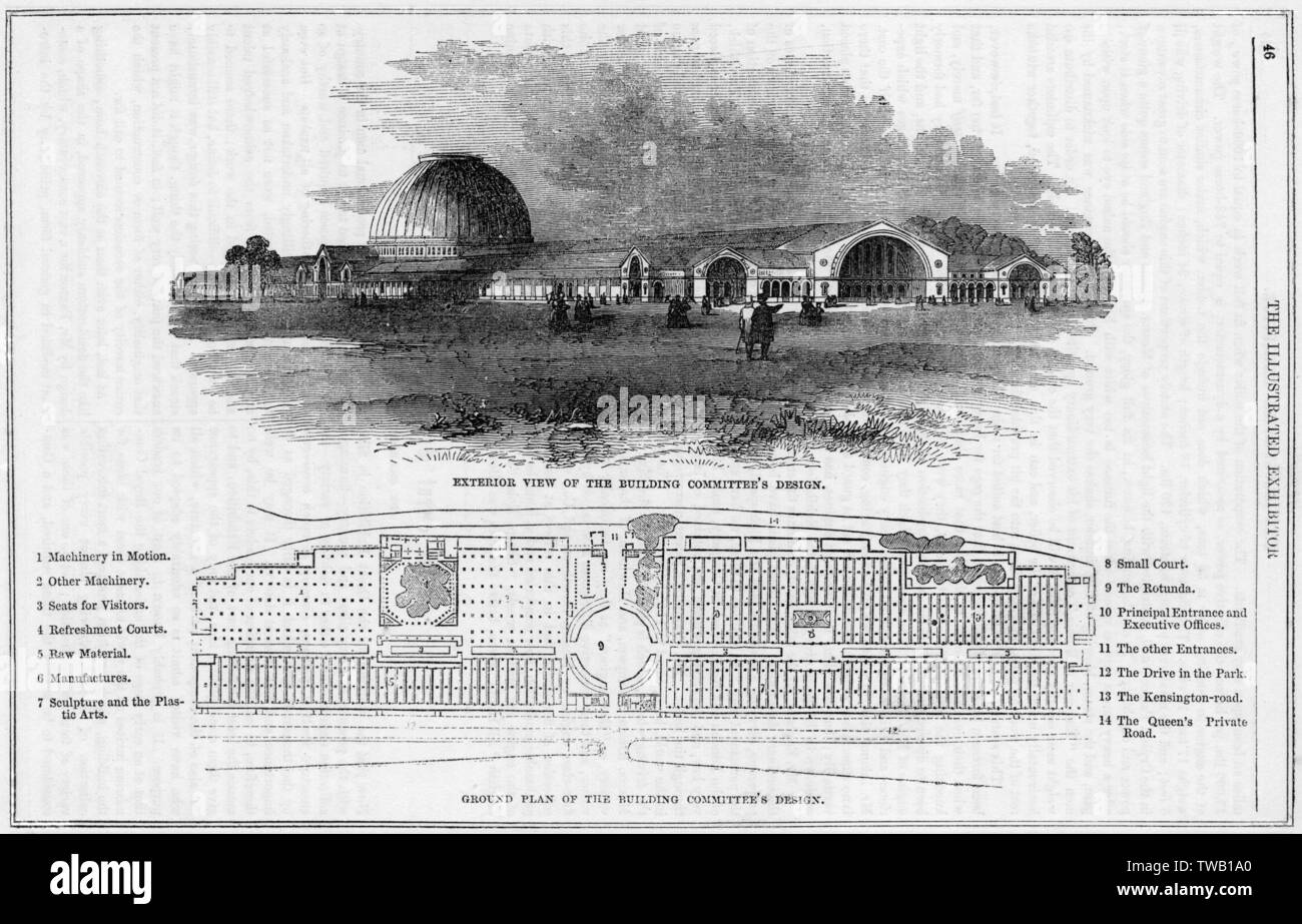 PLANS CRYSTAL PALACE Banque D'Images