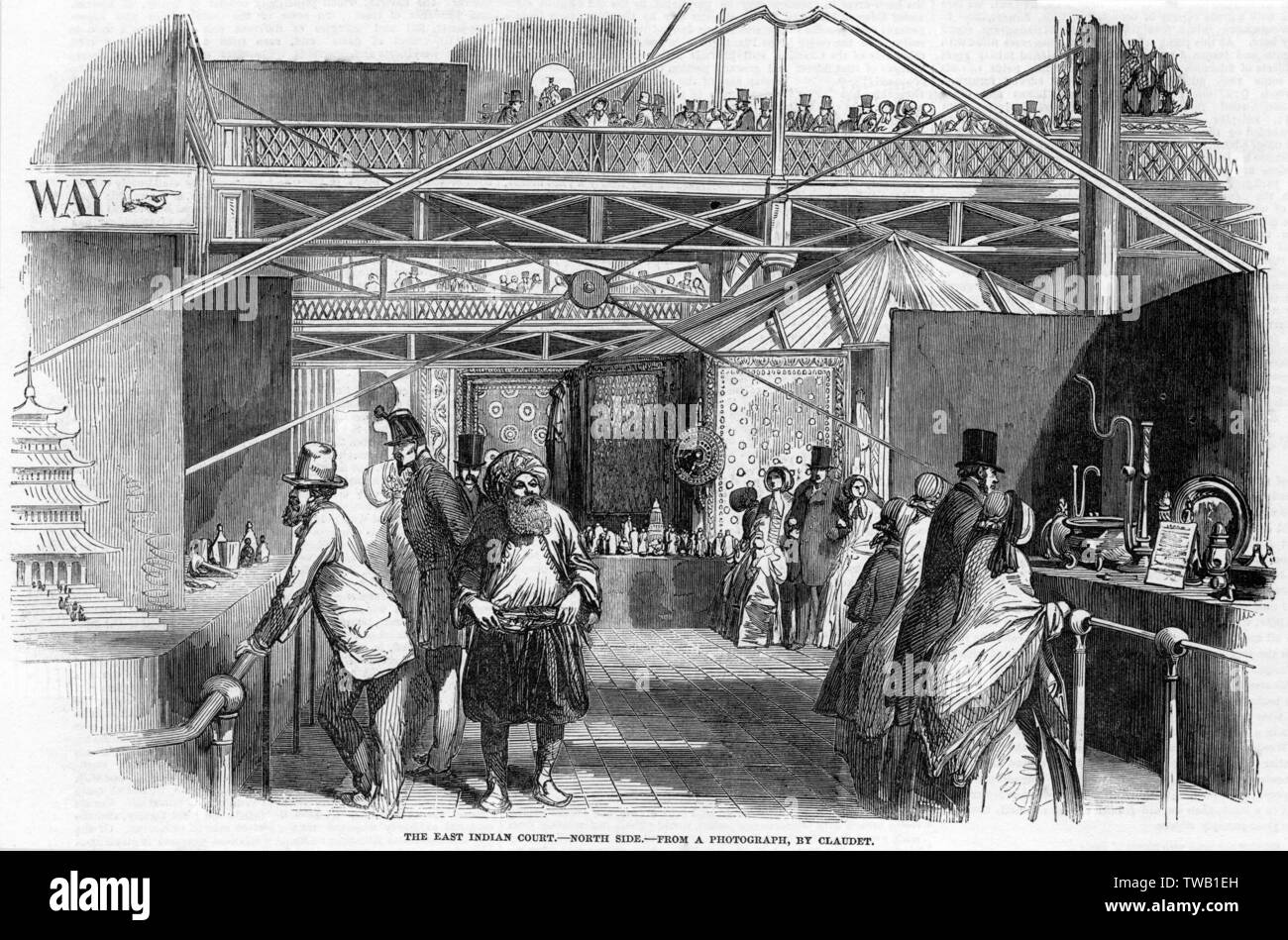 CRYSTAL PALACE VISITEURS Banque D'Images