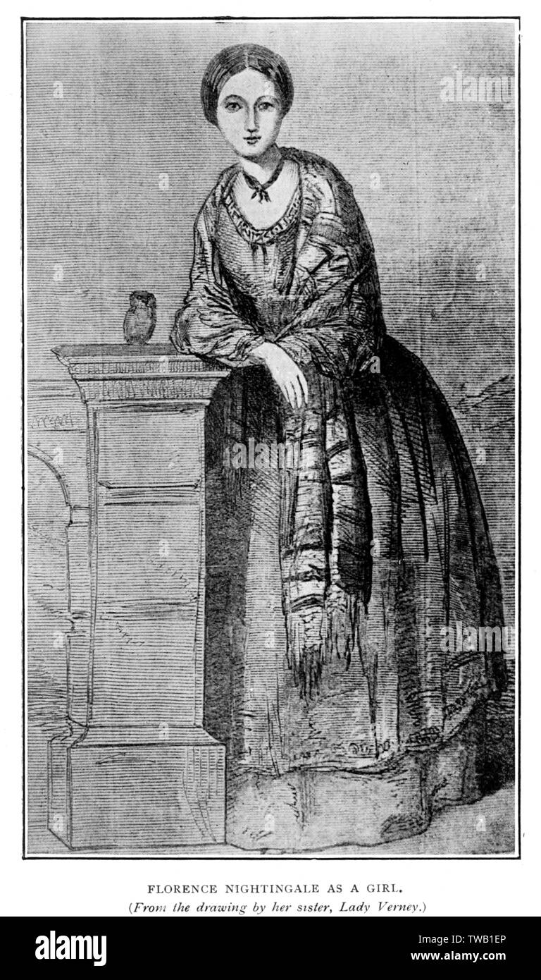 NIGHTINGALE COMME UNE FILLE Banque D'Images