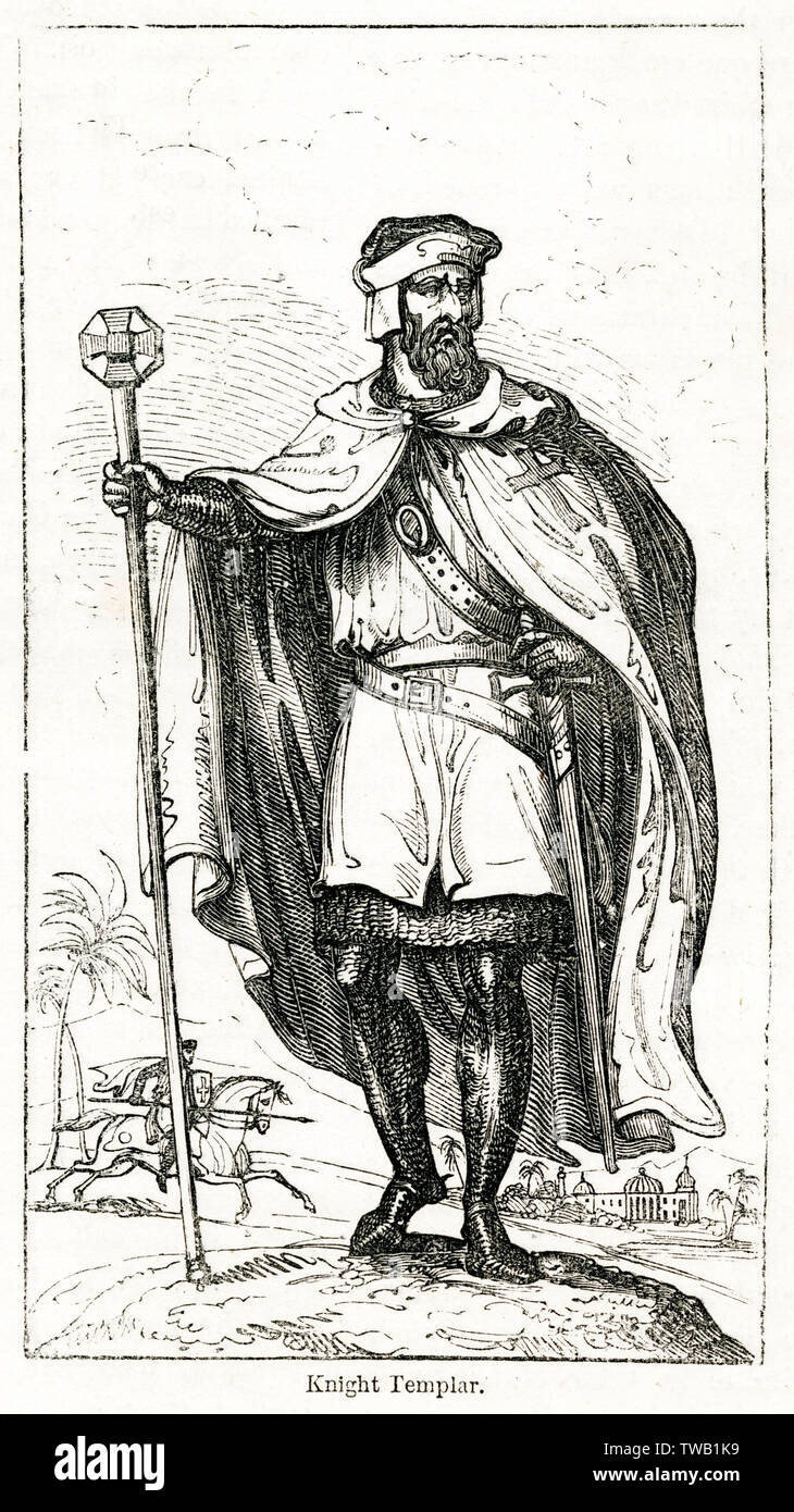 Ordre des Templiers Banque D'Images