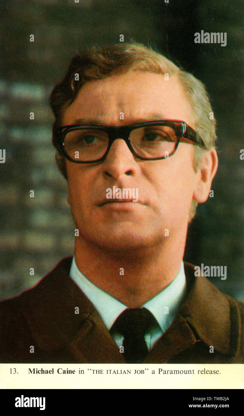 Michael Caine dans « The Italian Job » Banque D'Images