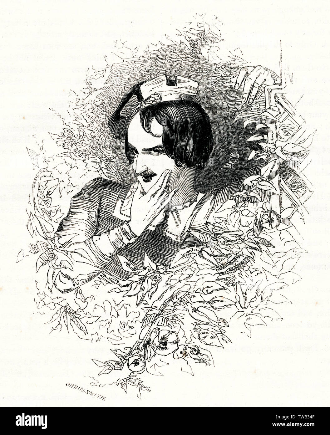 Illustration, beaucoup d'ADO sur rien, par William Shakespeare Banque D'Images